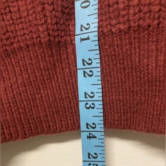 New! Flag & Anthem Womens Sweater Half Zip Pullover Red Medium Long Sleeve - Picture 10 of 12